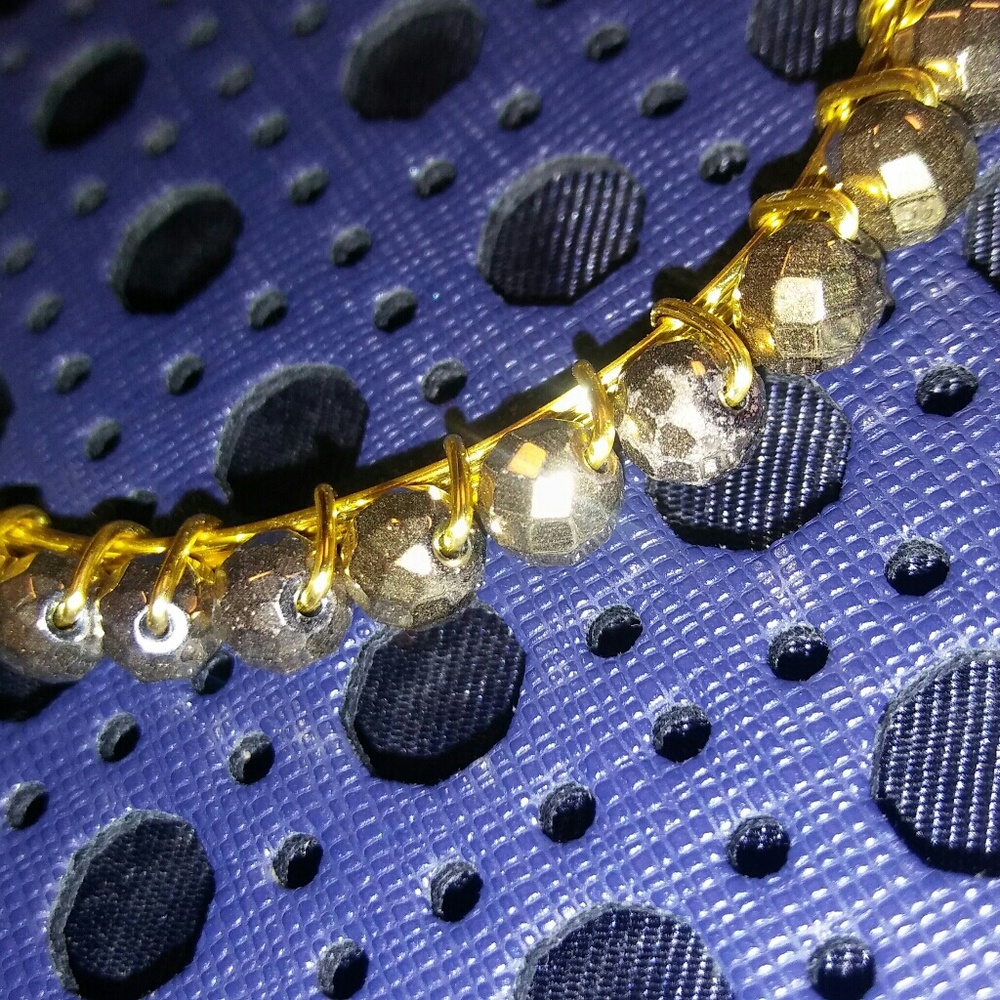 Gold Bead Bangle Bracelet